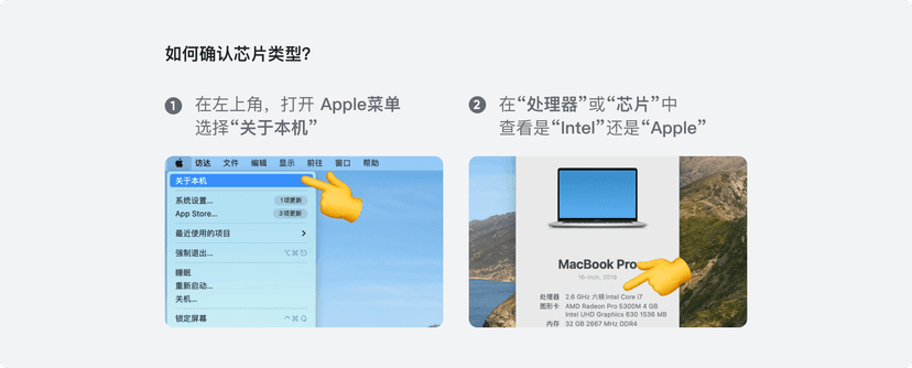 Mac 芯片类型